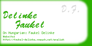 delinke faukel business card